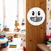 speecheese Please smile wall clock made of aluminium with grinning