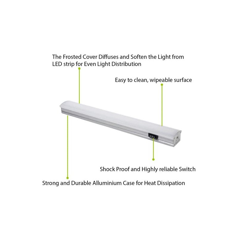 Radionic Hi Tech ZXX513-HL-CW-9, 12 inch LED Linkable, High/Low/Off Switch,