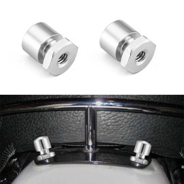 CB 2x Silver Solo Seat Nuts Seat Mounting Nuts For Harley Fatboy Road King Softail
