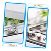 FOYTOKI 4Pcs Concealed Window Lock Adjustable Window Lock Latch for