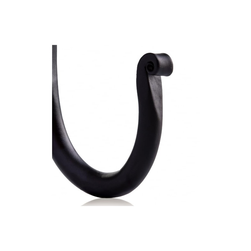 Fayesia Wrought Iron Wall Hooks - Blacksmith Handcrafted Set of