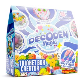 Decoden Magic Trinket Box Creator Kit - Kawaii Craft Kits for Kids - Decoden Cream Puffy Glue Set - Girls Birthday Presents - Arts and Crafts Toys for Children