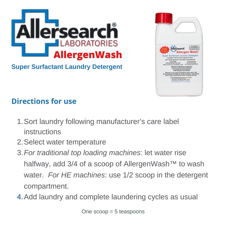 Allergen Wash Laundry Detergent 128 oz.