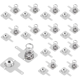 Cutelec 20Pairs Battery Springs AA Battery Negative to Positive Conversion Spring Contact Nickle Plated 12x12mm