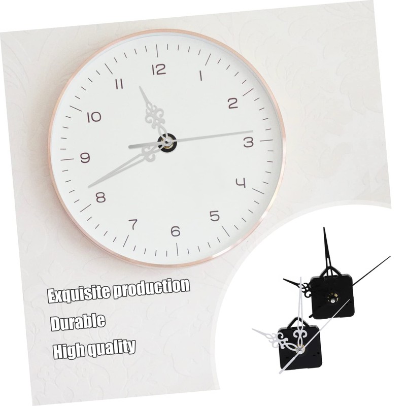 TEHAUX 2sets Silent Quartz Clock Movement DIY Clock Accessories Precision