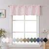 Chyhomenyc Bennet Blush Pink Valance for Windows, Faux Linen Slub