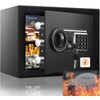 1.2 Cu Ft Fireproof Home Safe, Small Safe with Keypad