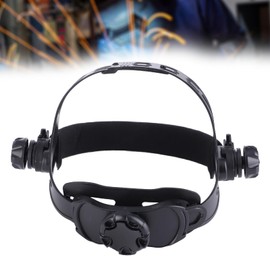 Welding Mask Headband, Soft Plastic Adjustable Welding Headband Humanized for Solar Auto Darkening Welding Mask(Black)