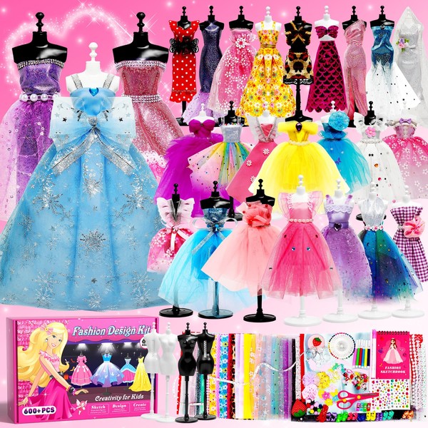 AYIQUTY 600+PCS Fashion Design Kits for Girls Sewing Kit with