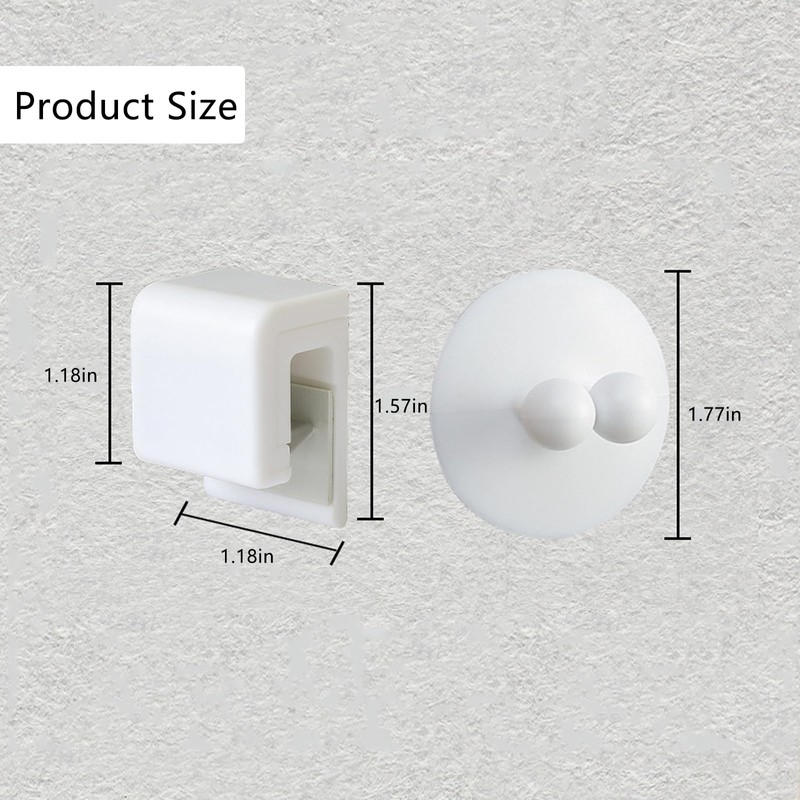 Resdenio Toothbrush Holder Wall Mounted, 2pcs Suction Cup Toothbrush Holders