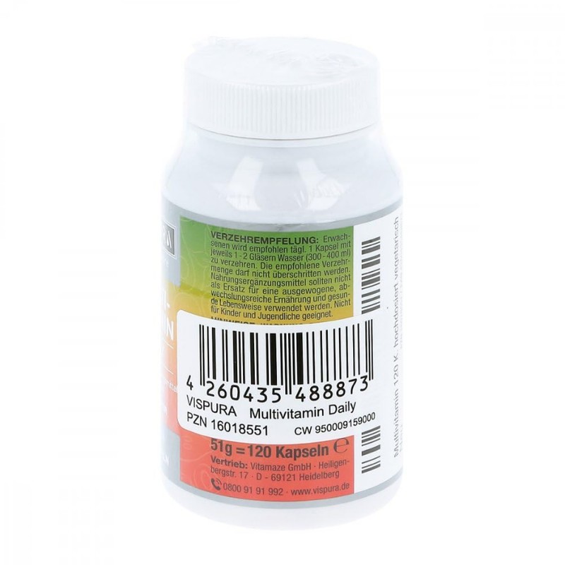 Multivitamin Daily without Iodine Vegetarian Capsules Pack of 120