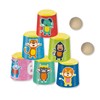 SES Creative 02311 - Can toss, colourful cans with wooden