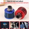 MOCNT 2 Stück Auto Luftfilter 12mm Auto Luftansaugfilter Universal Turbo