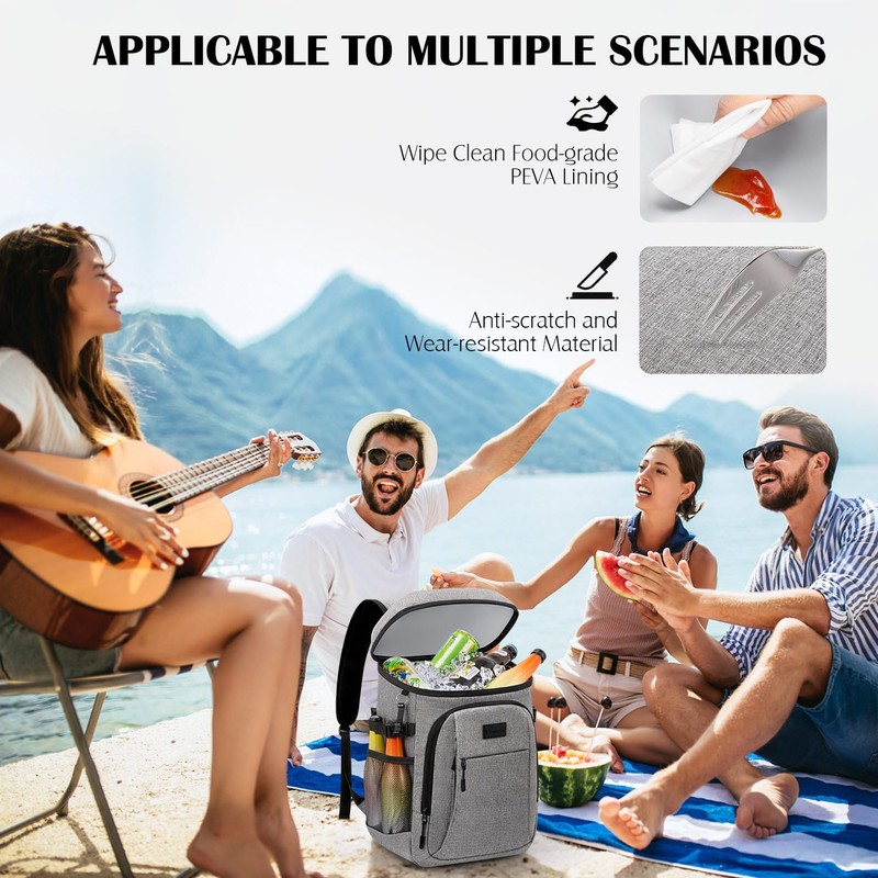 Tuwubi Cooler Backpack 42 Cans, Backpack Coolers Insulated Leak Proof