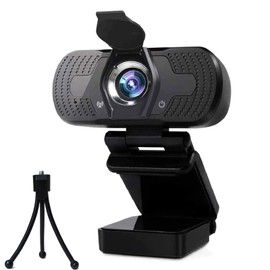 RIBHNXHI 1080P Webcam HD N5 with Built-in Microphone, 110 Degree Wide Angle USB Camera for Live Streaming, Video Conferencing, Gaming