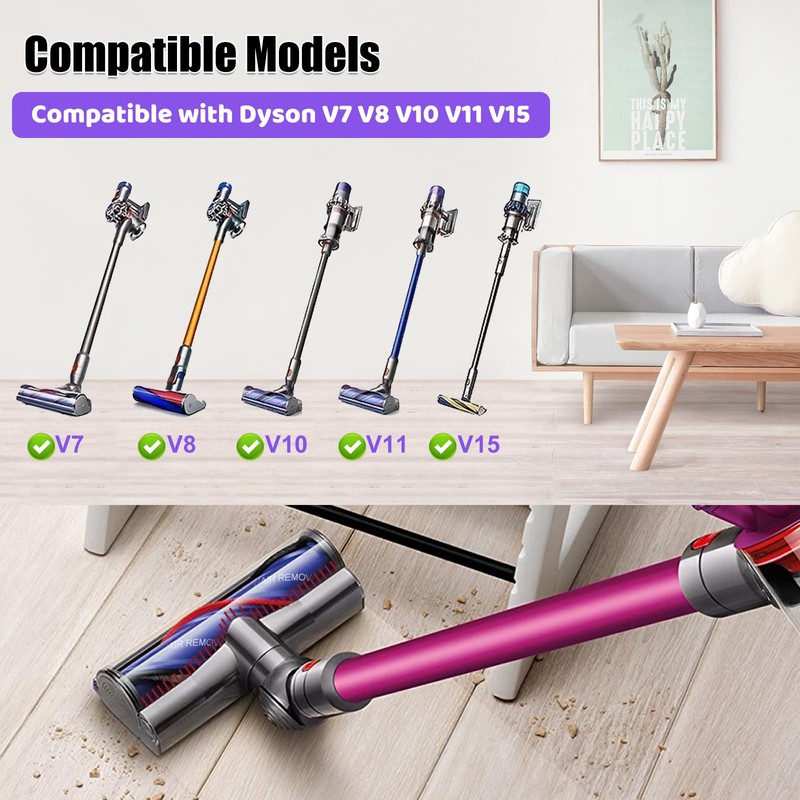 Upgrade Anti-Tangle Quick-Release Motorhead for Dyson V7 V8 V10 V11
