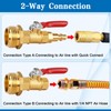 FANOVO RV Winterize Blowout Adapters, 3/4'' GHT Male & Female