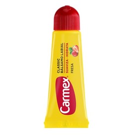 Carmex, Bálsamo Labial Hidratante Classic en Tubo sabor Fresa, para Labios Secos y Agrietados, Protege y Suaviza, 10 gr