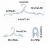 AIMALL 5/10 PCS Travel Folding Clothes Hanger Set - Portable,