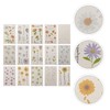 Lurrose 15 Sheets of Temporary Tattoo Daisy Face Stickers Waterproof