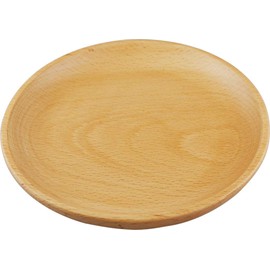 Alphax 904984 Children's Plate, Wood Grain, Diameter 5.7 x 0.8 inches (14.5 x 2 cm), Beech Kids Plate, L