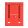 Depth Measuring Ruler Red Aluminum Alloy Brass Woodworking Measurement Tool