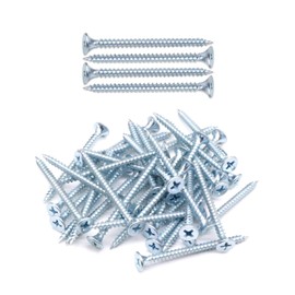 IMScrews 100pcs #6 x 1-3/4" Flat Head Phillips Drywall Screws Fine Thread Sharp Point Wood Screw, Carbon Steel 1022A, Zinc Coated