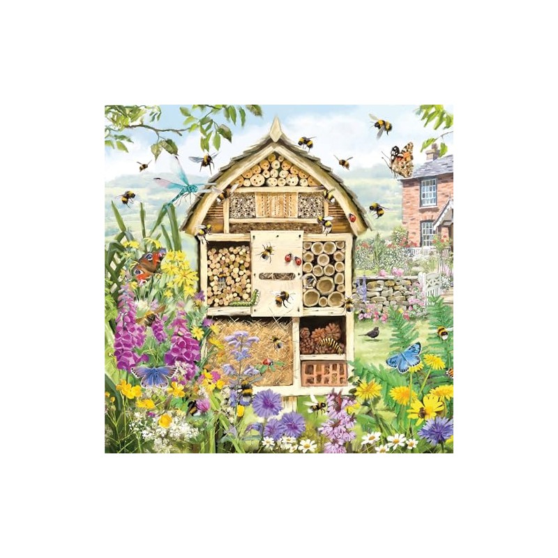 Serviette "Bienenhotel"