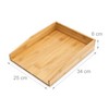 Relaxdays 10014055 Design Letter Tray 33 x 25 CM Bamboo