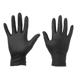 [Commercial Use] Productor Gloves, Nitrile Thin Gloves, Powder Free, Left & Right Use, Black, S Size, 50 Sheets