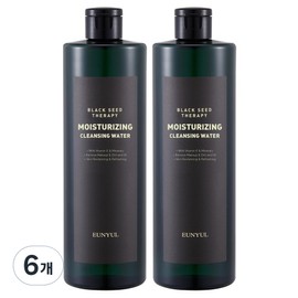 Eunyul Black Seed Therapy Moisturizing Cleansing Water, 500ml, 6 pcs / 은율 블랙씨드 테라피 모이스춰라이징 클렌징워터, 500ml, 6개