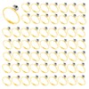 52Pcs Bridal Shower Rings Diamond Engagement Rings Faux Wedding Rings