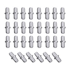 Shelf Pins, 30PCS Nickel Plated Shelf Support Pegs for Cabinet Furniture (5 * 16mm)
