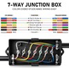 PKDOAX 8 Ft 7 Way Trailer Wiring Harness with Nylon