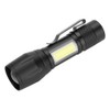 Portable Lightweight USB Rechargeable LED Flashlight COB Lamp Torch Flash