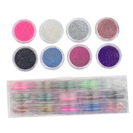 Healvian Colorful Nail Powder of Shimmering Nail Glitter for Easy Application and Stunning Manicure for Decoration Crafts and More