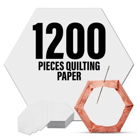 LaserThing Quilting Paper Templates | Handy Tools for Crafting Quilt Patterns | Ideal for Precision Quilting Projects | Includes 1'' Hexagon EPP Set - 1200 Pieces