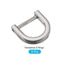 METALLIXITY Pack of 6 Horseshoe D-Ring 15 mm U-Shape Buckles