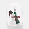 THINGS REMEMBERED Top Hat Snowman Light-Up LED Snow Globe (Free