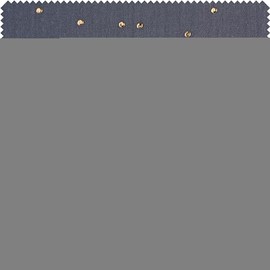 Golden Dots Muslin Cotton Fabric Width 130cm Grey - per metre