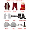 Watato Santa Suit Adults Men Santa Claus Costume 10Pcs Deluxe