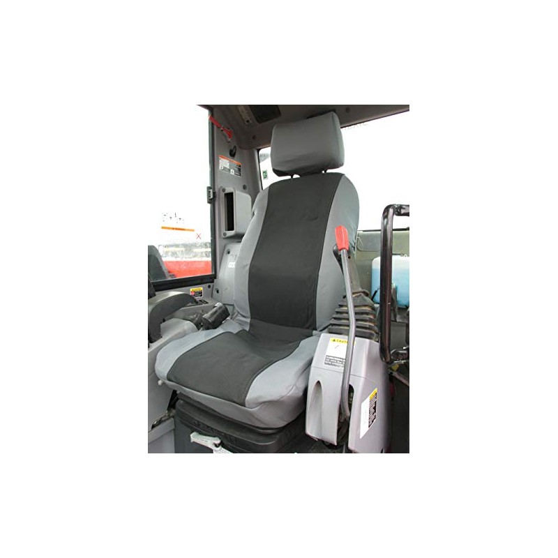 Durafit Seat Covers, Gray with Black Seat Covers for Kubota