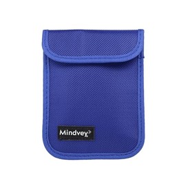 Mindvey Faraday Bags for Car Key Fobs, Credit Cards, Smart Watches/Data Privacy, Electronic Device Security, Anti-Hacking Card Protection 5G RF & RFID Shielding (1, Blue)
