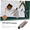 CHILDWEET 4pcs Stainless Steel Gauge for Precise Measuring Automotive and