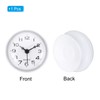 PATIKIL Waterproof Bathroom Clock, Mini Round Wall Clocks with Suction