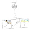 Totority 5pcs Piccolo Lyre Music Clip Adjustable Portable Music Holder