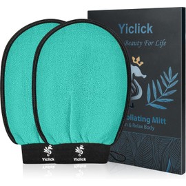 Yiclick Korean Exfoliating Gloves, Exfoliating Glove for Bath, Exfoliating Glove, Body Scrub, Dead Skin Remover for Men and Women, Exfoliating Glove, Exfoliating, Body Scrub
