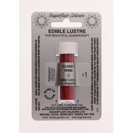 Sugarflair New Edible Lustre Powder - Claret Wine