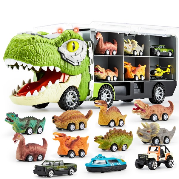 JOYIN 13 in 1 Dinosaur Toys for Kids 3-5, Dinosaur