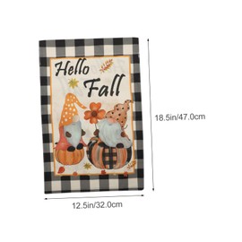 Totority 3Pcs Double Sided Pumpkin Garden Flags for Farmhouse Outdoor Decor Durable Material Autumn Decoration for Thanksgiving Parties and Fall Weddings